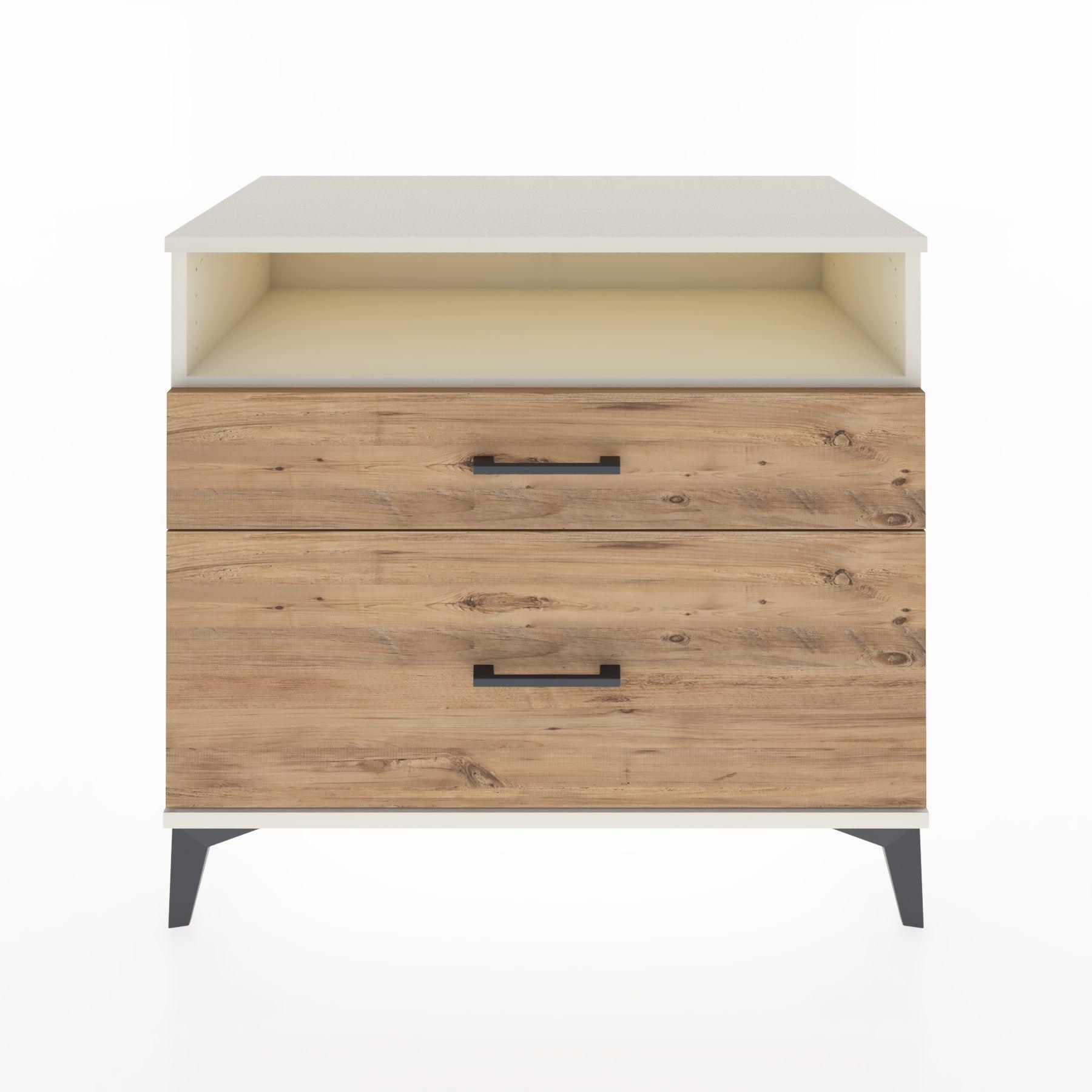 Woodntry Modüler Şifonyer Aytaşı 88x44x68 cm Çekmeceli ve Raflı CR39-1