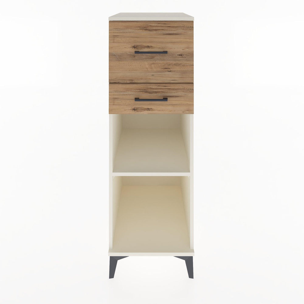 Woodntry Modular Cabinet Moonstone 44x30x122 cm with Drawers and Shelves CR89-1