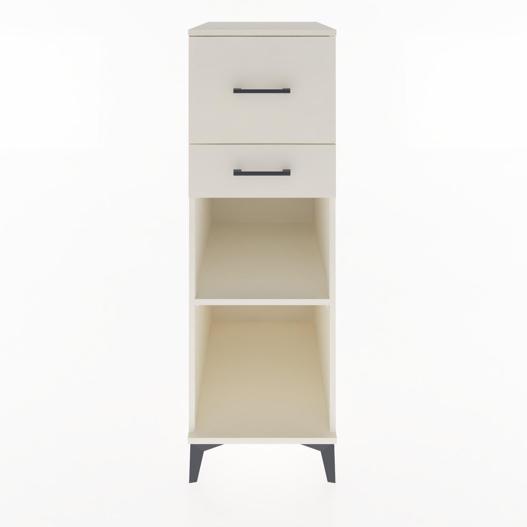 Woodntry Modular Cabinet Moonstone 44x30x122 cm with Drawers and Shelves CR89-1