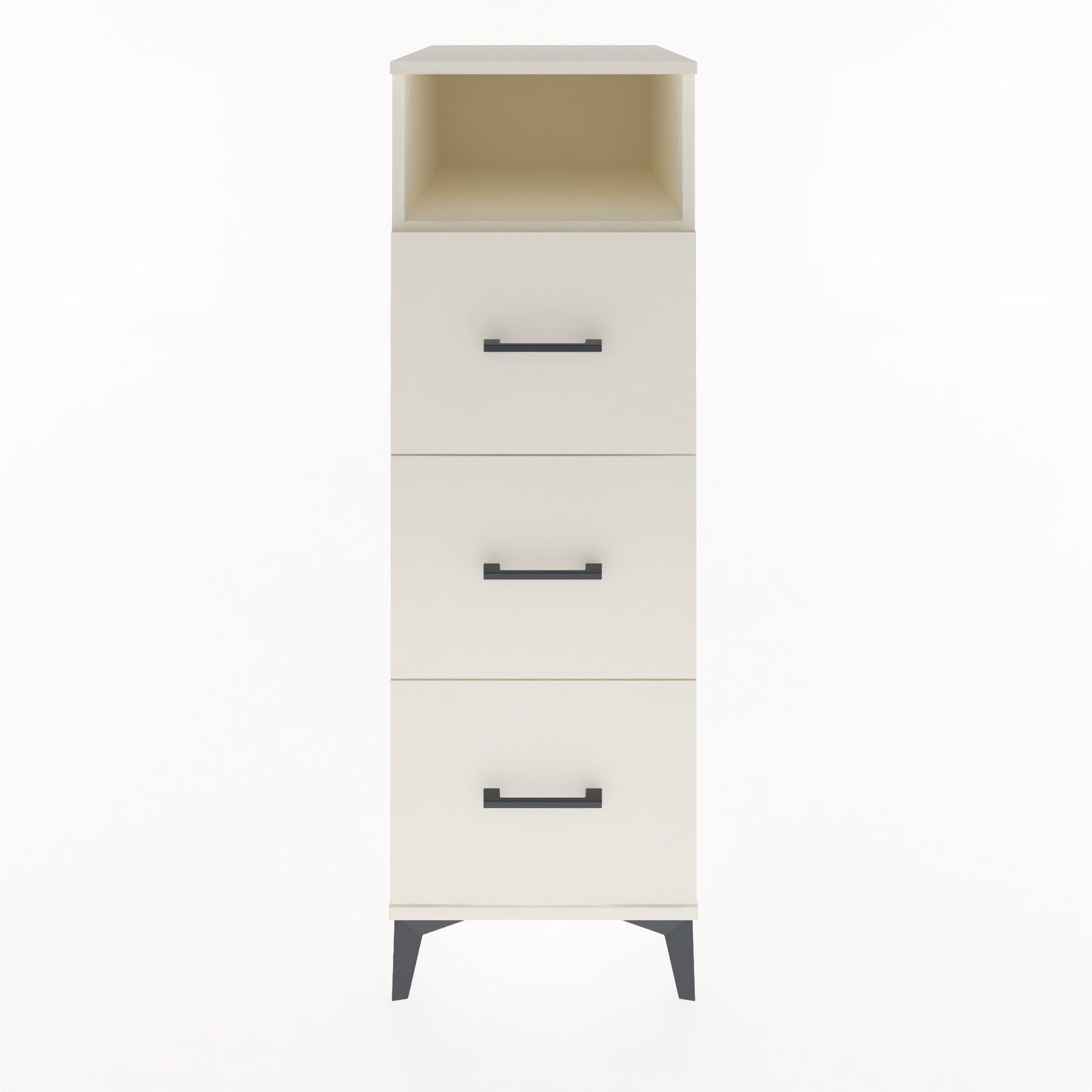Woodntry Modular Cabinet Moonstone 44x30x122 cm with Drawers and Shelves CR39-1