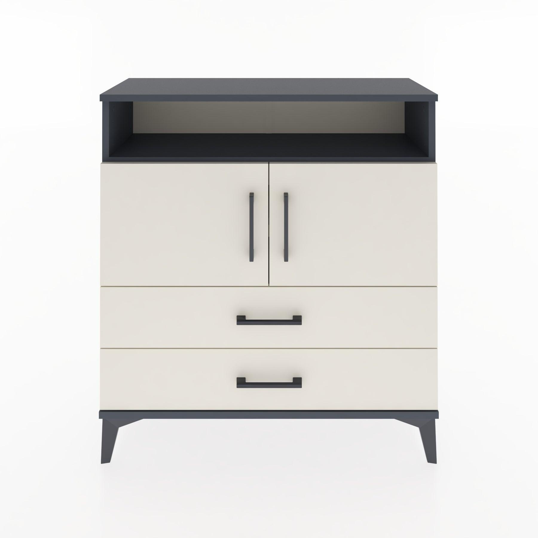 Woodntry Modular Dresser Anthracite 88x30x84 cm Functional F39-2