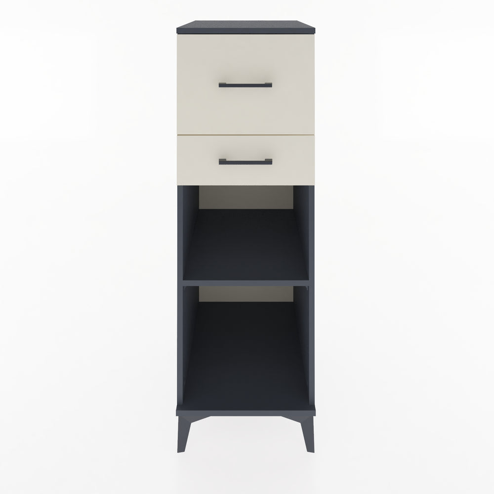 Woodntry Modular Cabinet Anthracite 44x59x122 cm with Drawers and Shelves CR89-2