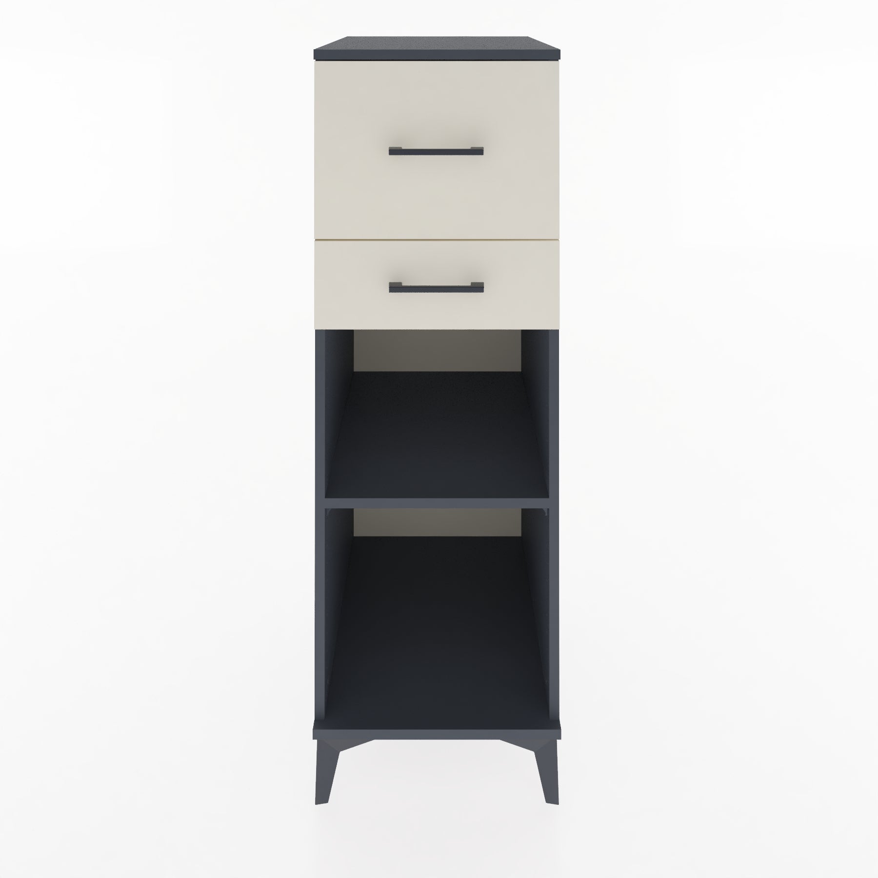 Woodntry Modular Cabinet Anthracite 44x59x122 cm with Drawers and Shelves CR89-2