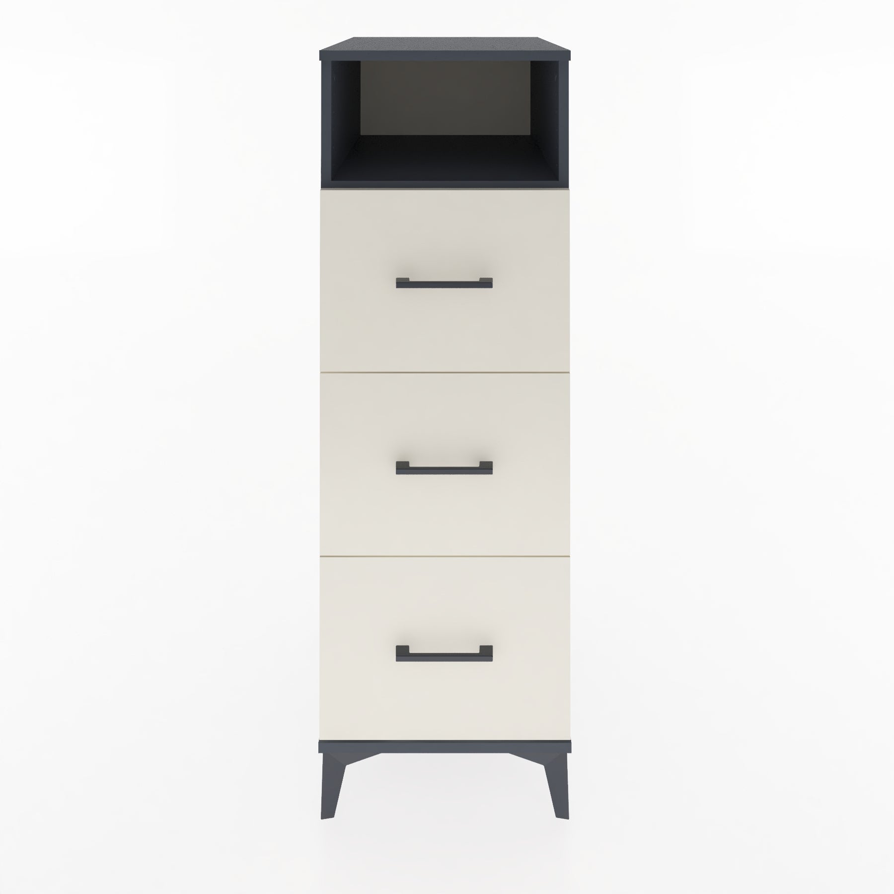 Woodntry Modular Cabinet Anthracite 44x59x122 cm with Drawers and Shelves CR39-2