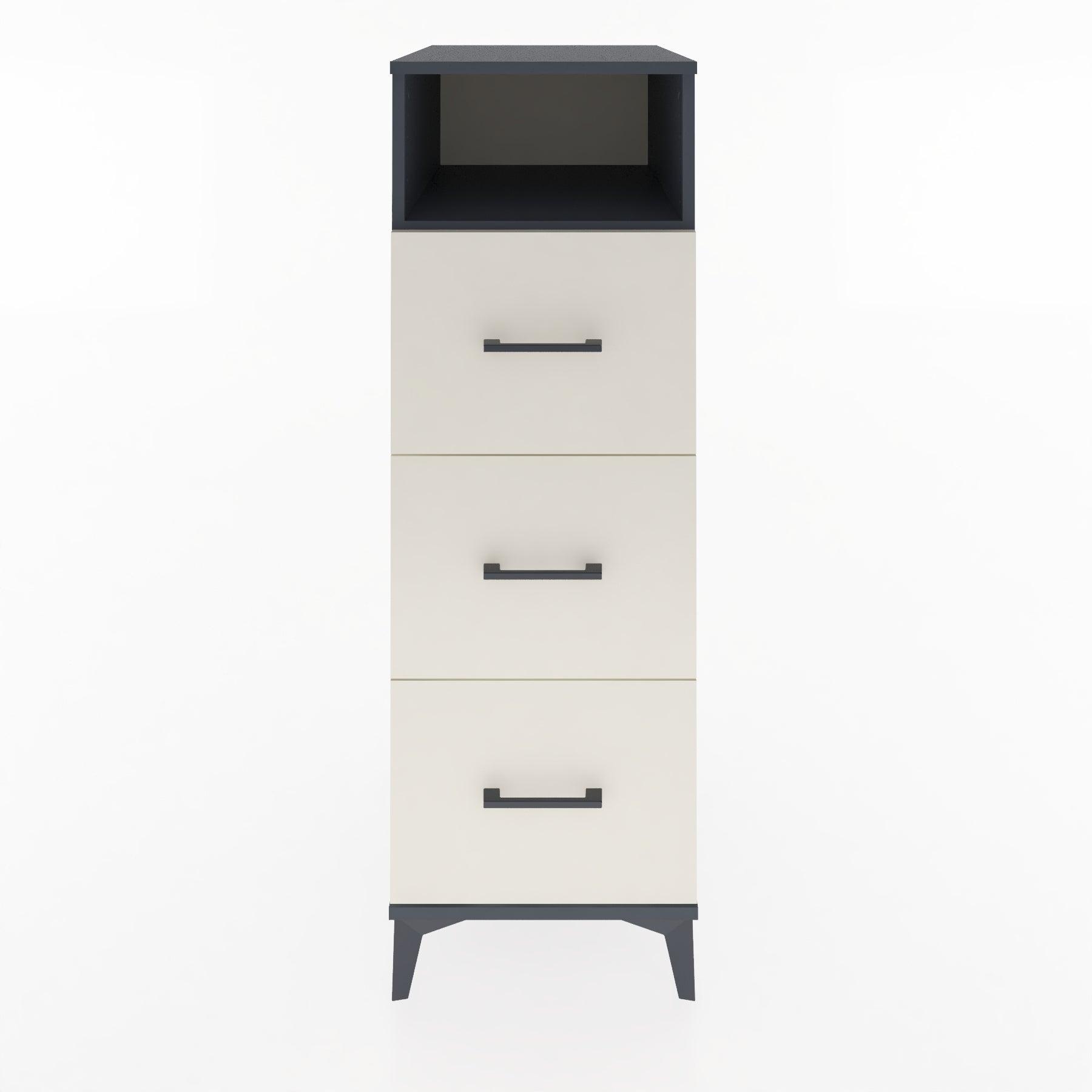 Woodntry Modular Cabinet Anthracite 44x30x122 cm with Drawers and Shelves CR39-2