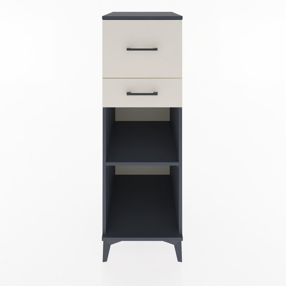 Woodntry Modular Cabinet Anthracite 44x30x122 cm with Drawers and Shelves CR89-2