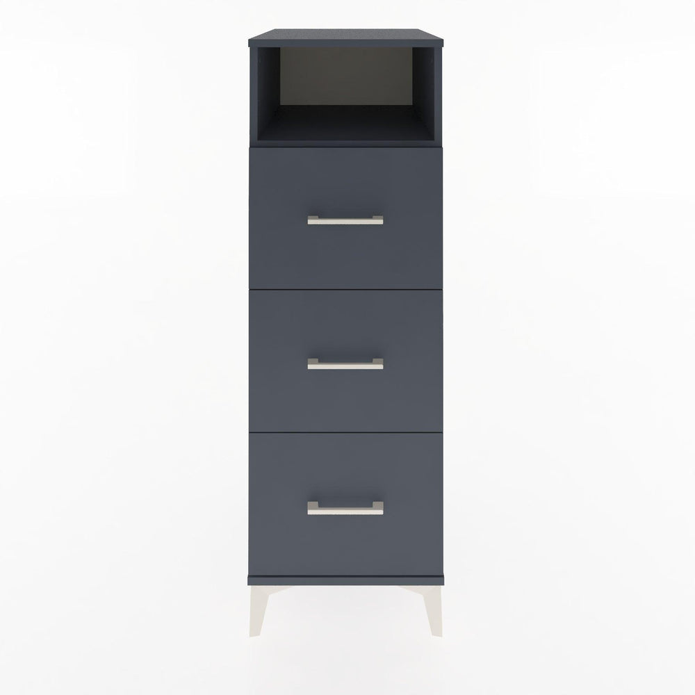 Woodntry Modular Cabinet Anthracite 44x30x122 cm with Drawers and Shelves CR39-2