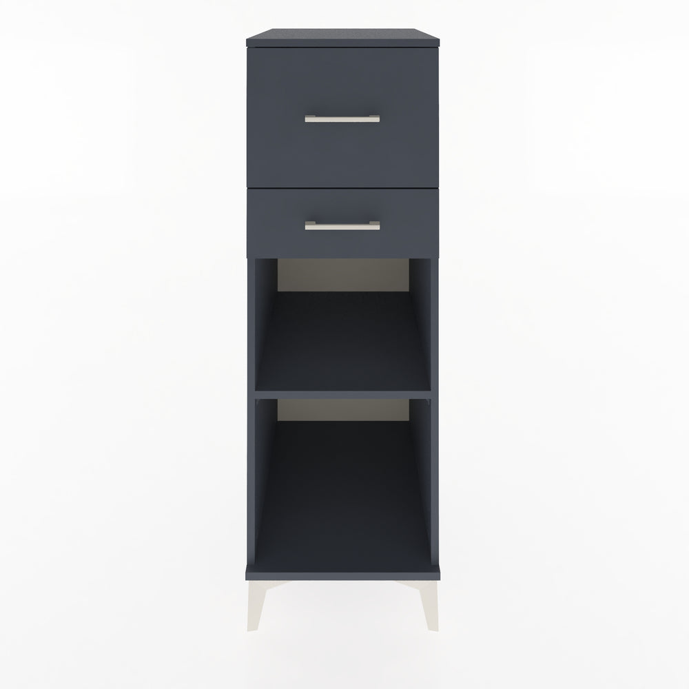 Woodntry Modular Cabinet Anthracite 44x59x122 cm with Drawers and Shelves CR89-2