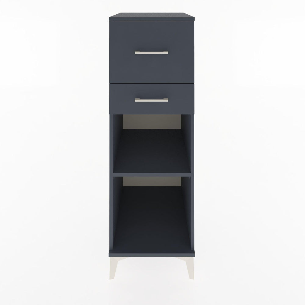 Woodntry Modular Cabinet Anthracite 44x30x122 cm with Drawers and Shelves CR89-2