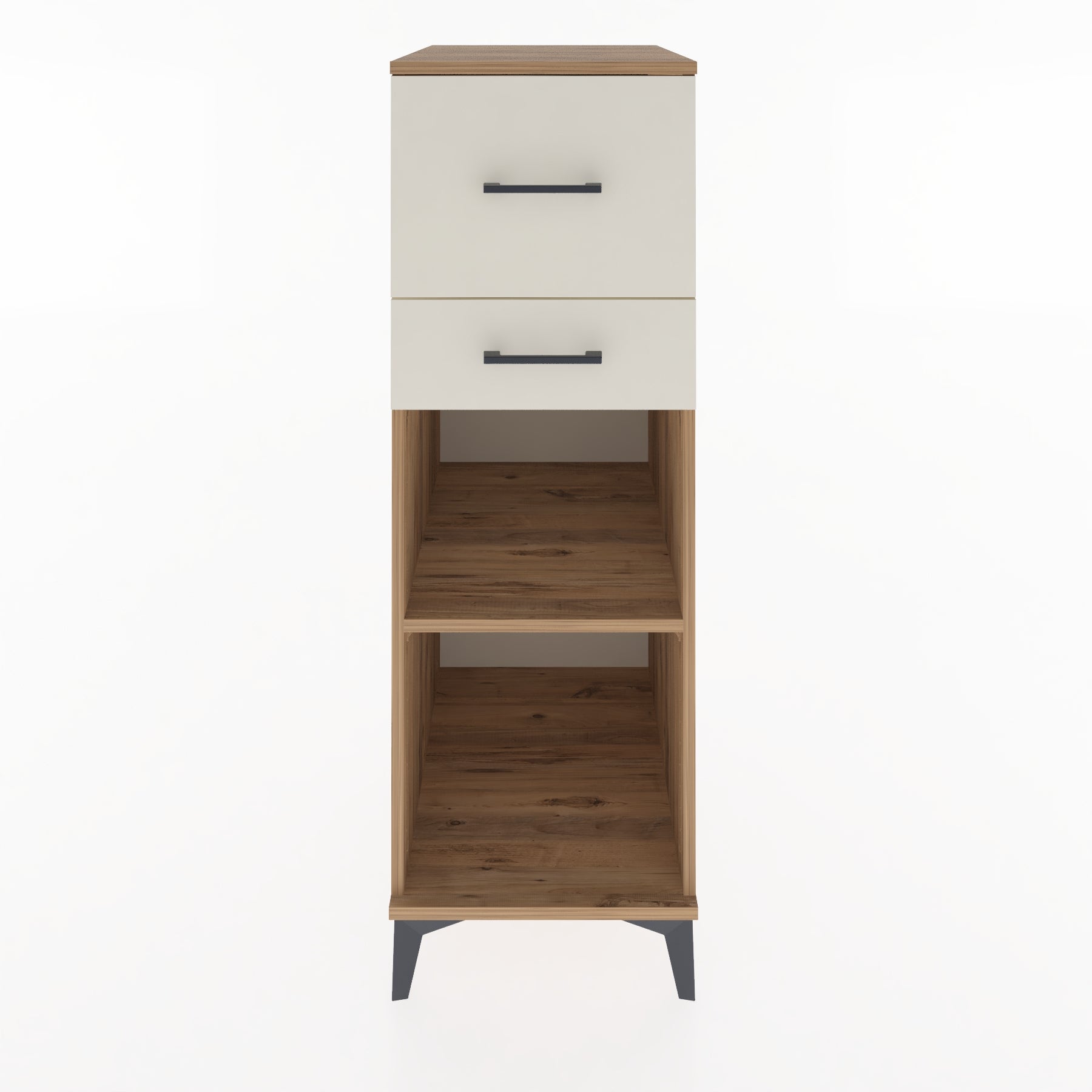 Woodntry Modüler Dolap Çam 44x59x122 cm Çekmeceli ve Raflı CR89-3
