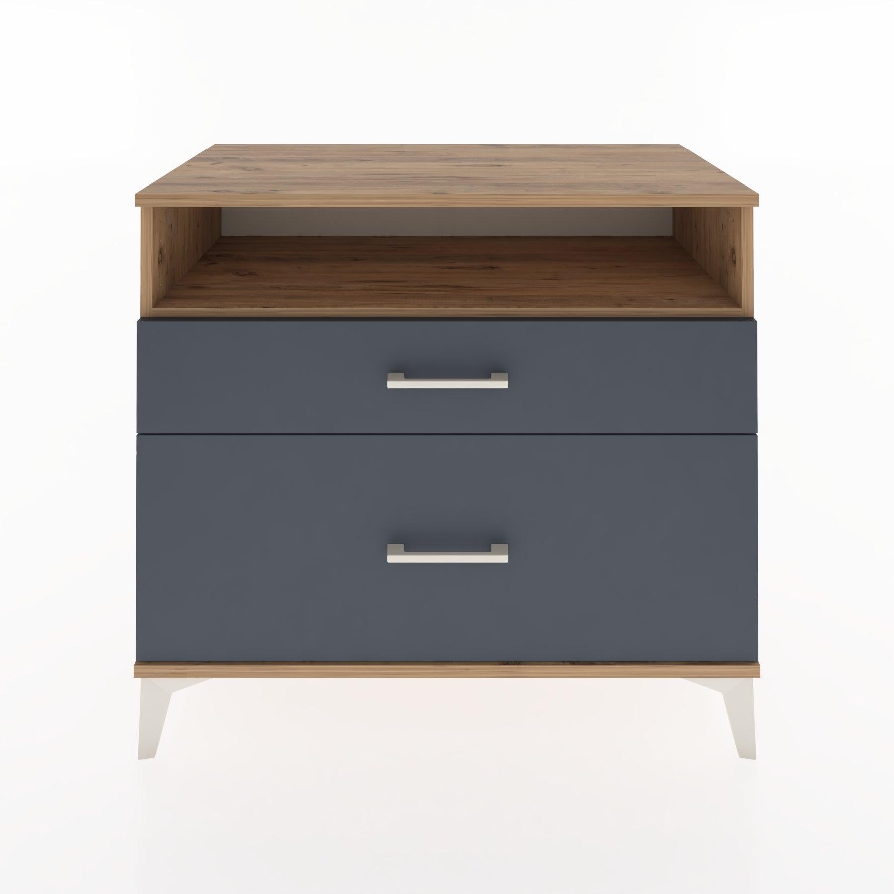 Woodntry Modüler Şifonyer Çam 88x44x68 cm Çekmeceli ve Raflı CR39-3