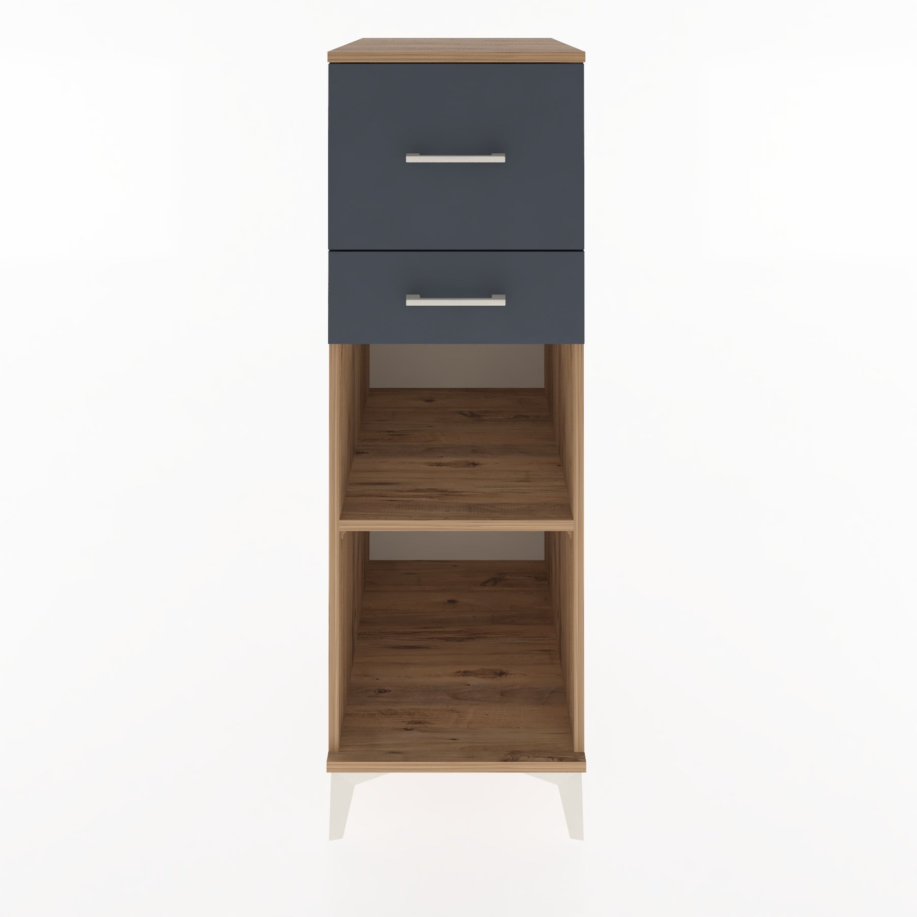 Woodntry Modüler Dolap Çam 44x59x122 cm Çekmeceli ve Raflı CR89-3