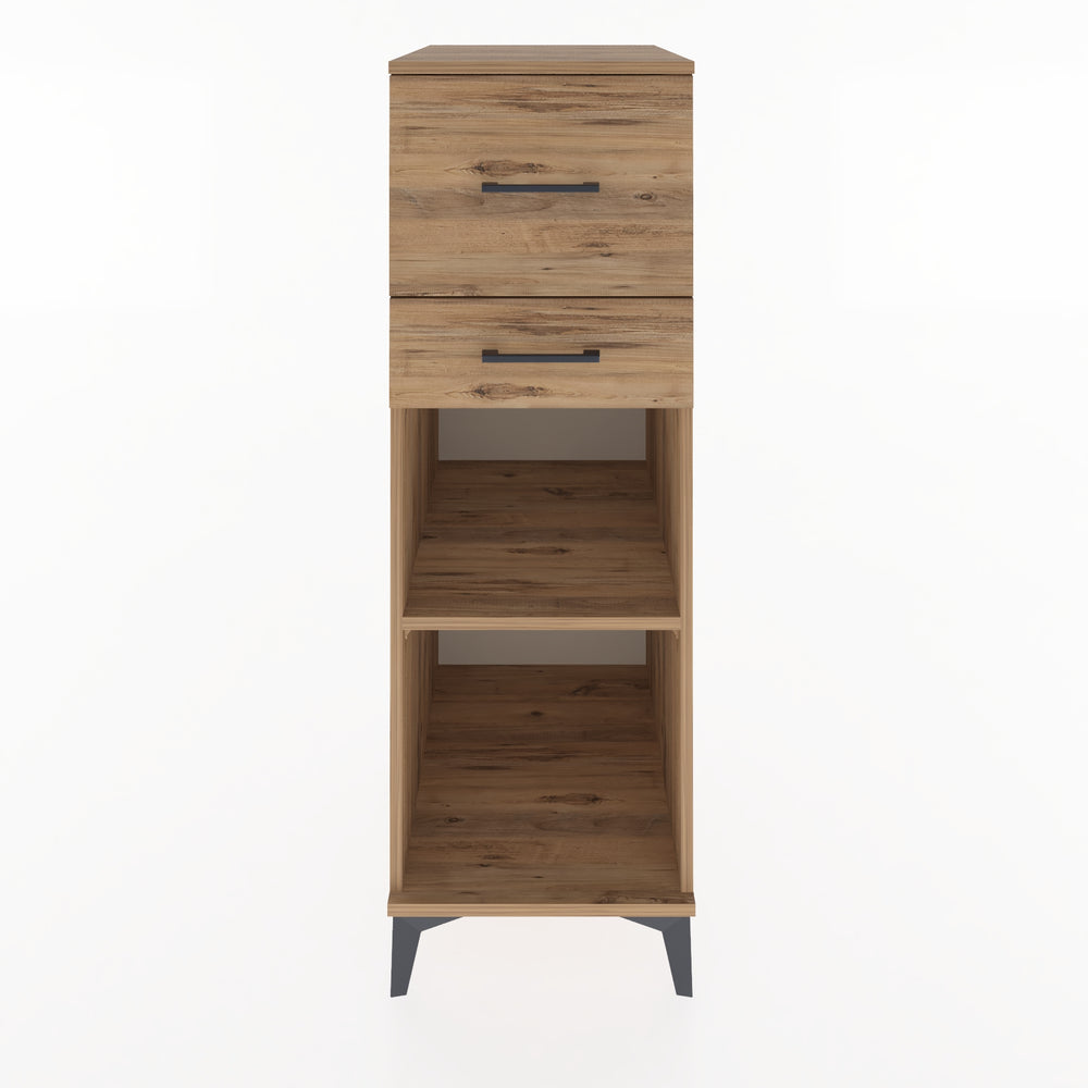Woodntry Modular Cabinet Pine 44x59x122 cm with Drawers and Shelves CR89-3