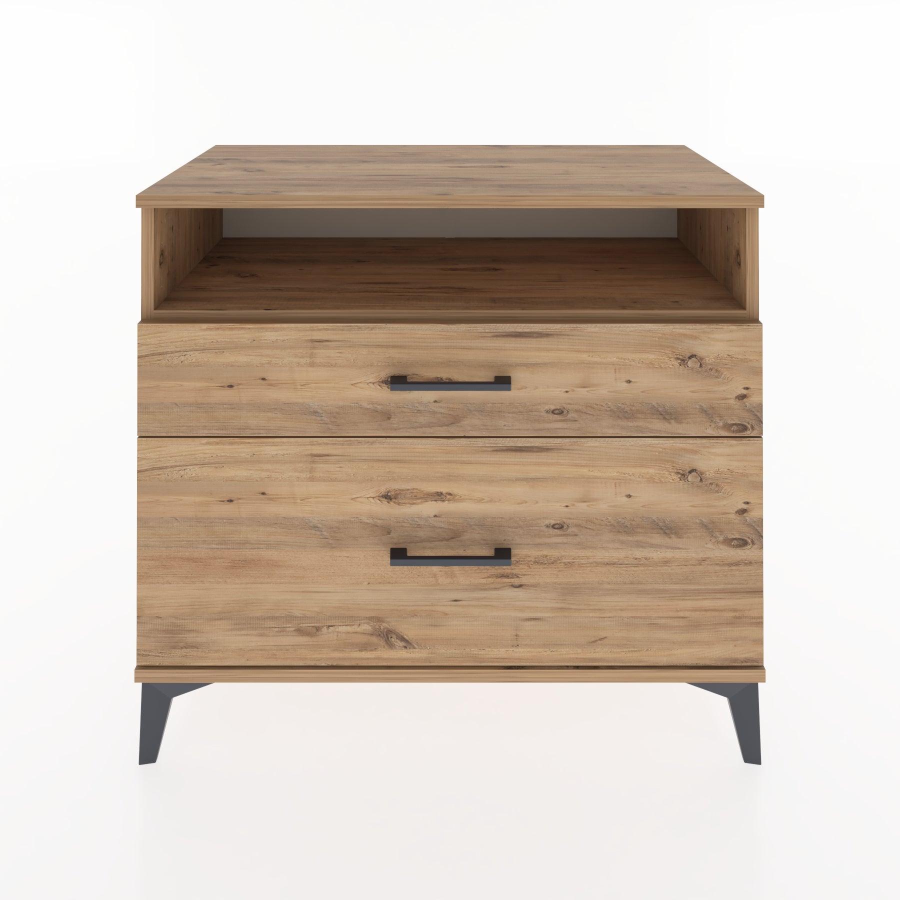 Woodntry Modüler Şifonyer Çam 88x44x68 cm Çekmeceli ve Raflı CR39-3