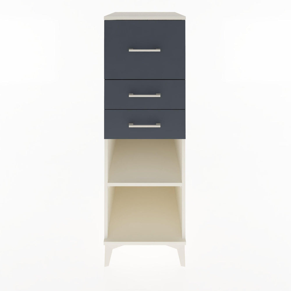 Woodntry Modular Cabinet Moonstone 44x30x122 cm with Drawers and Shelves CR90-1