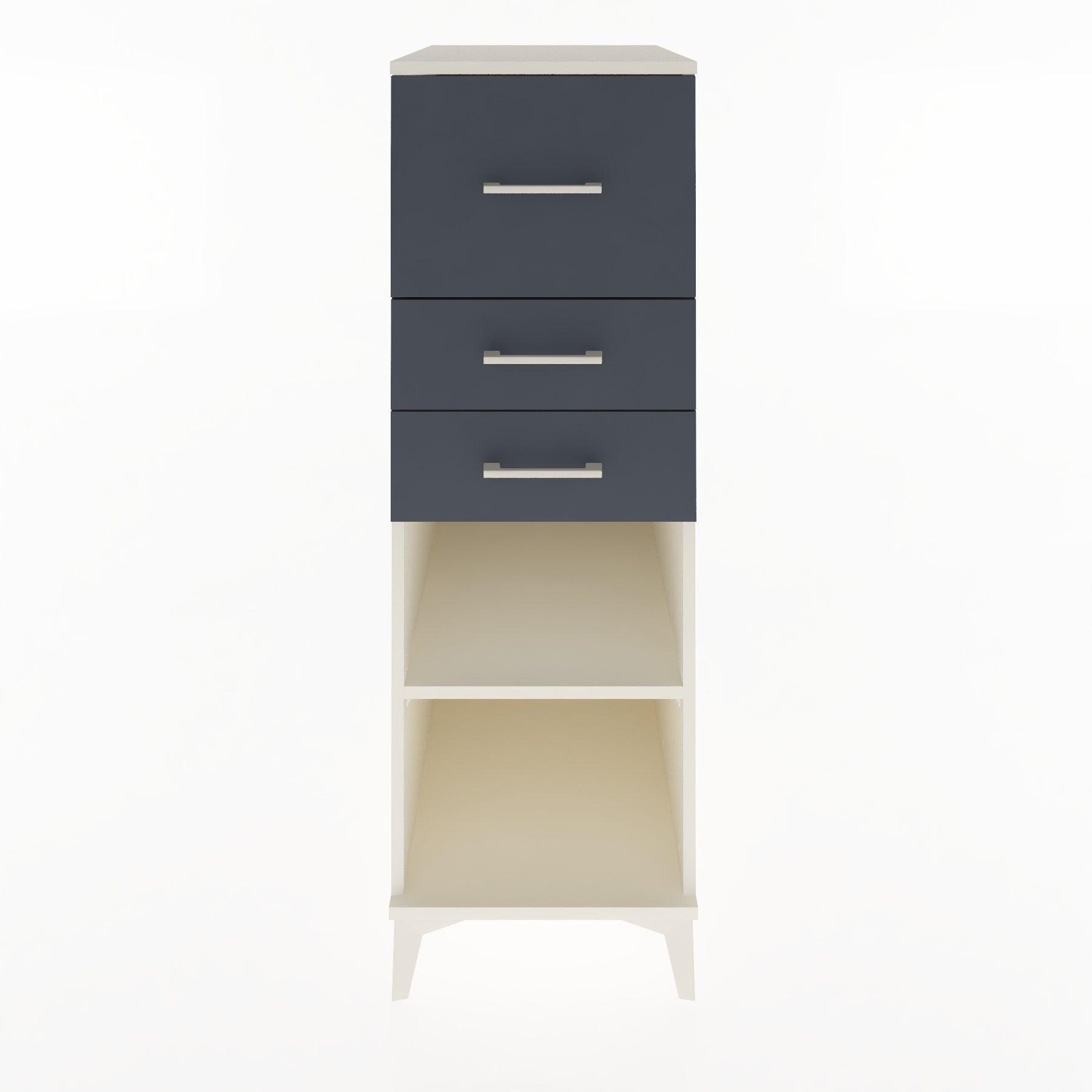Woodntry Modular Cabinet Moonstone 44x30x122 cm with Drawers and Shelves CR90-1