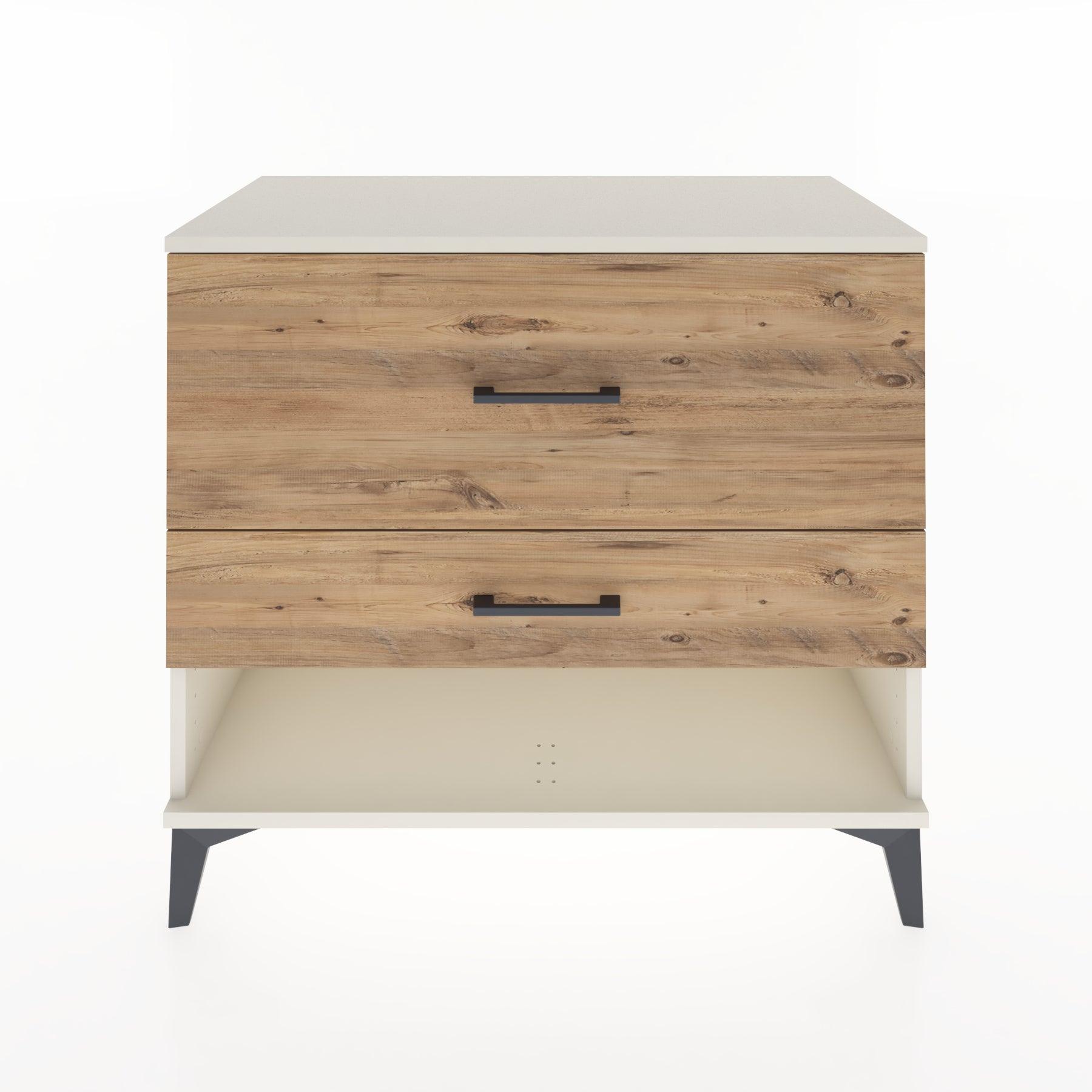 Woodntry Modüler Şifonyer Aytaşı 88x44x68 cm Çekmeceli ve Raflı CR40-1