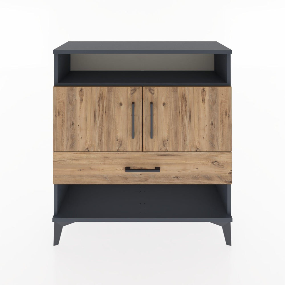 Woodntry Modüler Şifonyer Antrasit 88x30x84 cm Fonksiyonel F40-2