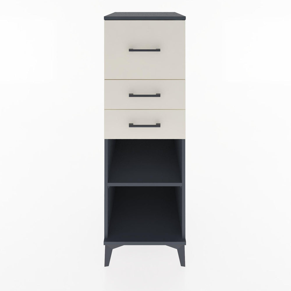 Woodntry Modular Cabinet Anthracite 44x30x122 cm with Drawers and Shelves CR90-2
