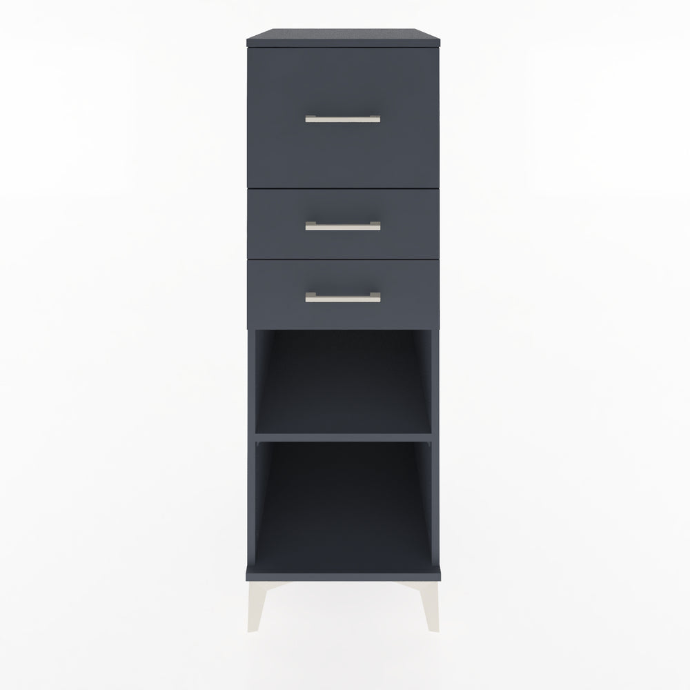 Woodntry Modular Cabinet Anthracite 44x59x122 cm with Drawers and Shelves CR90-2