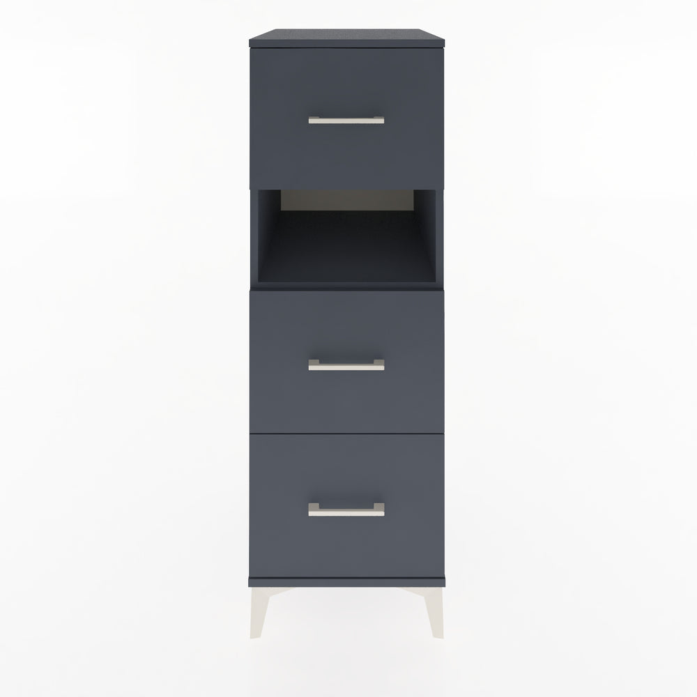 Woodntry Modular Cabinet Anthracite 44x59x122 cm with Drawers and Shelves CR40-2