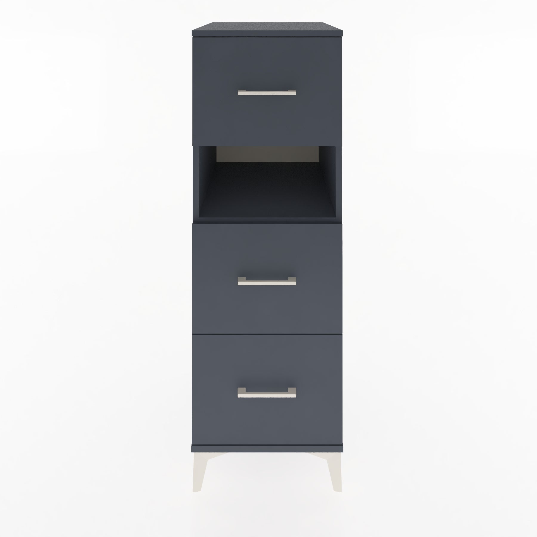 Woodntry Modular Cabinet Anthracite 44x59x122 cm with Drawers and Shelves CR40-2