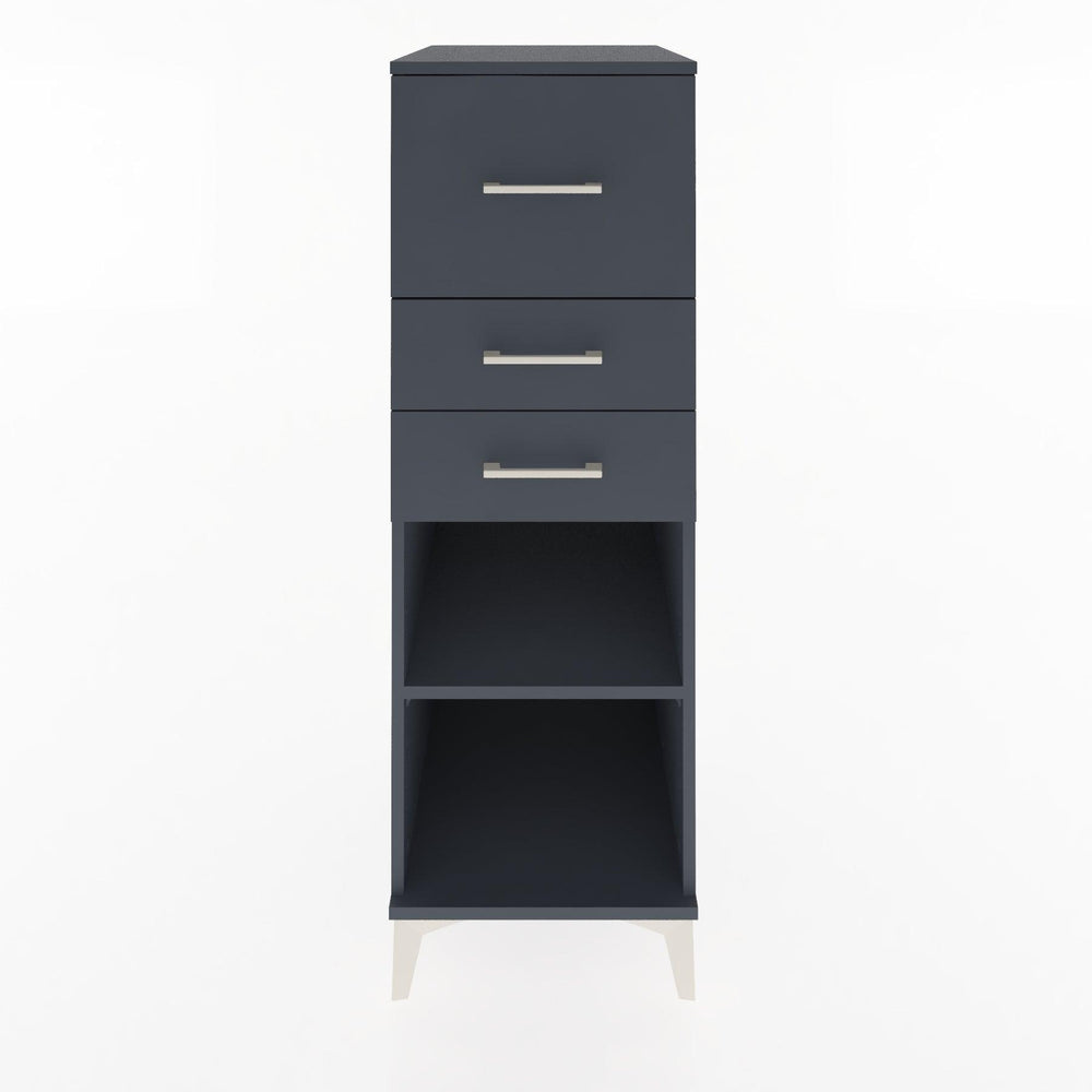 Woodntry Modular Cabinet Anthracite 44x30x122 cm with Drawers and Shelves CR90-2