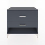 Woodntry Modüler Şifonyer Antrasit 88x44x68 cm Çekmeceli ve Raflı CR40-2