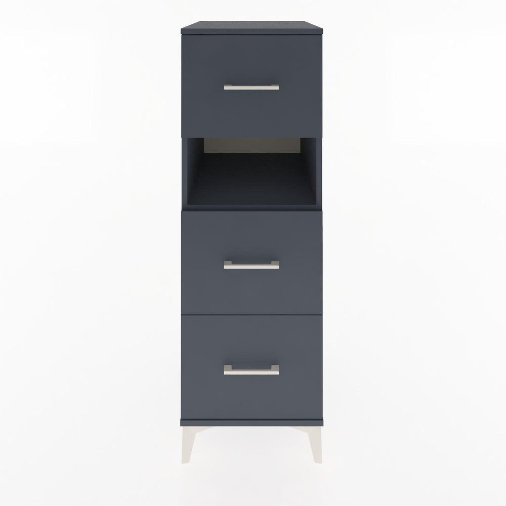 Woodntry Modular Cabinet Anthracite 44x30x122 cm with Drawers and Shelves CR40-2