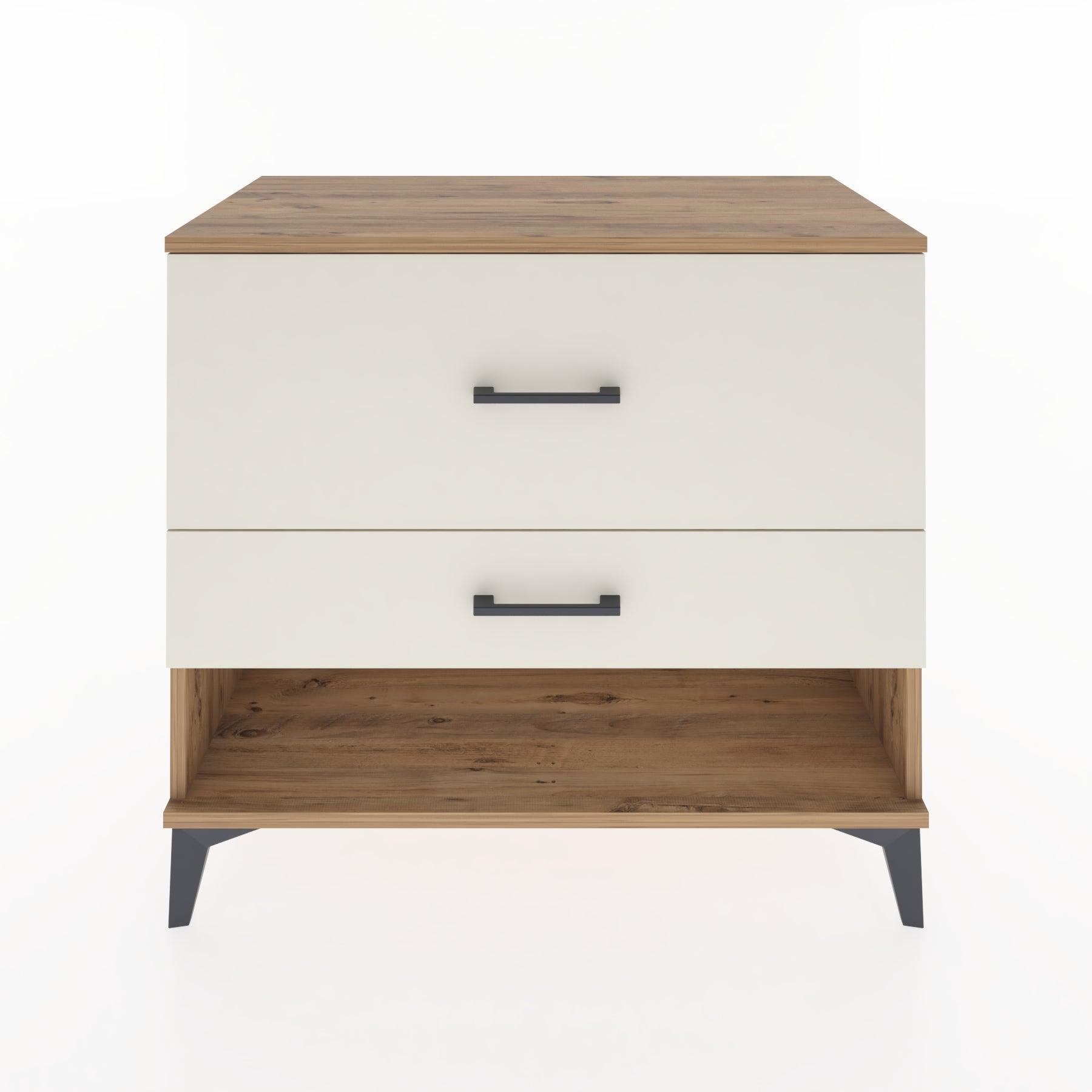 Woodntry Modüler Şifonyer Çam 88x44x68 cm Çekmeceli ve Raflı CR40-3