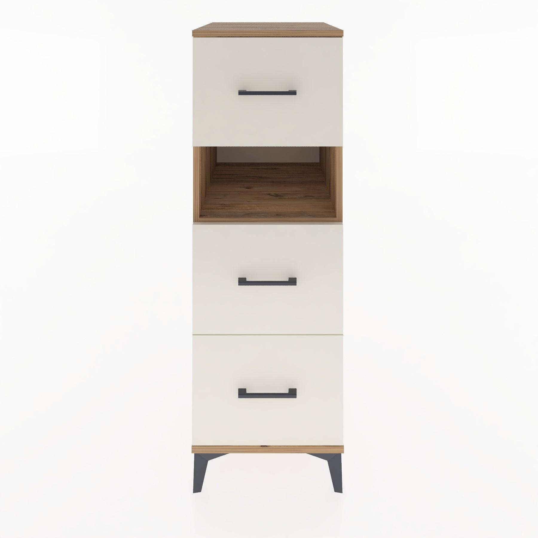 Woodntry Modular Cabinet Pine 44x30x122 cm with Drawers and Shelves CR40-3
