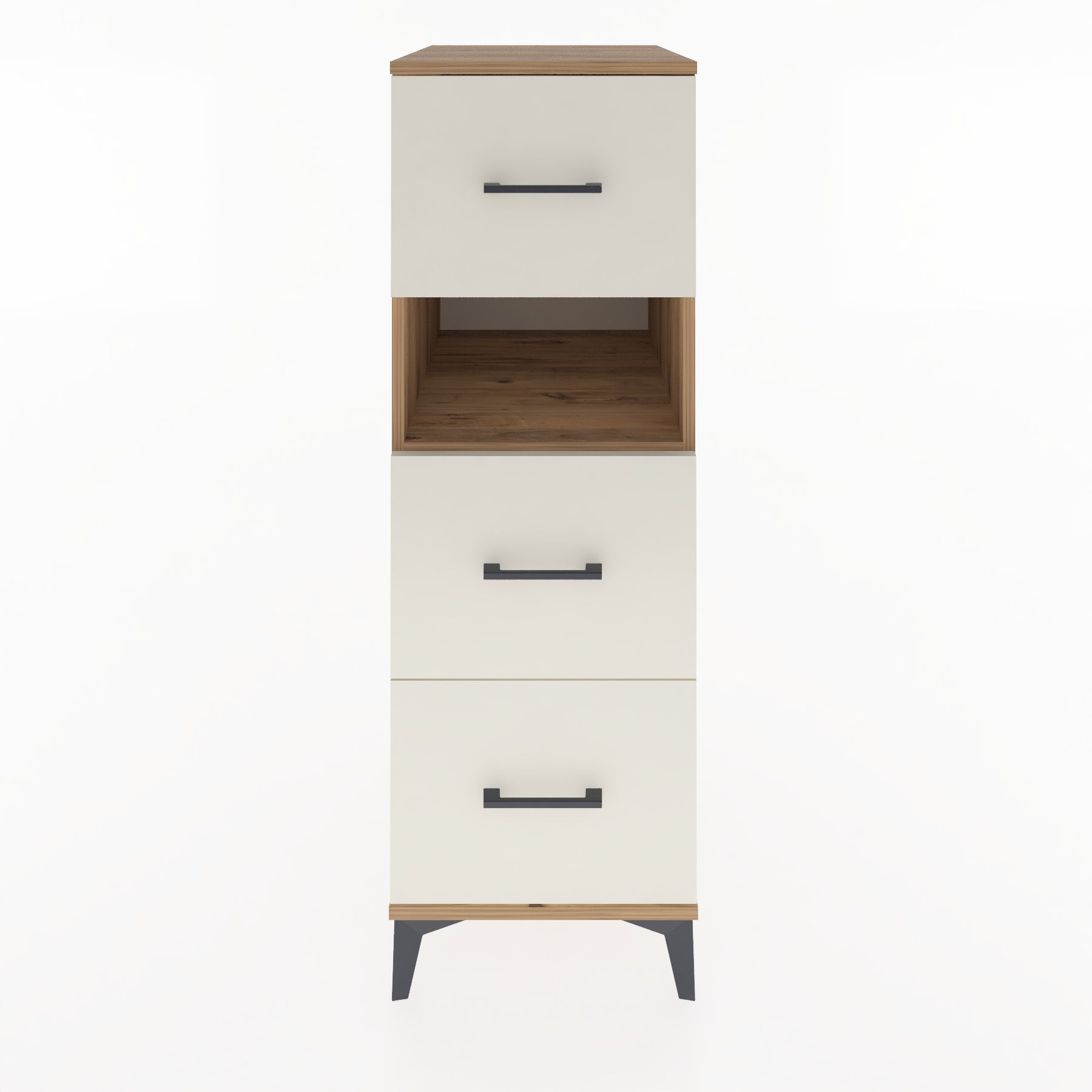 Woodntry Modular Cabinet Pine 44x59x122 cm with Drawers and Shelves CR40-3