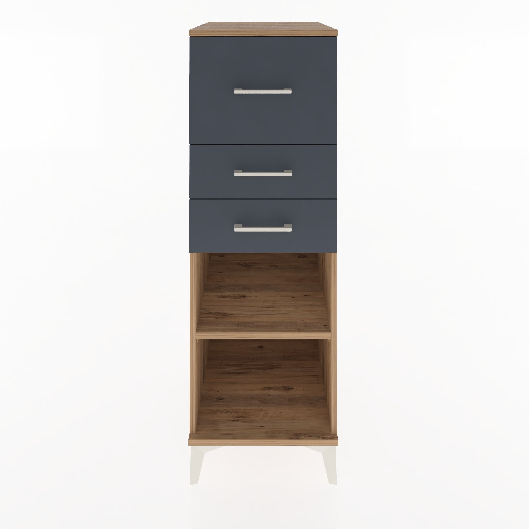 Woodntry Modüler Dolap Çam 44x59x122 cm Çekmeceli ve Raflı CR90-3