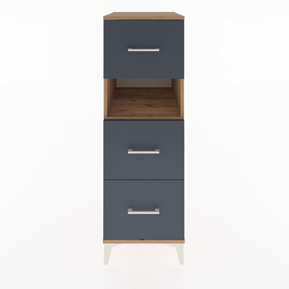Woodntry Modular Cabinet Pine 44x30x122 cm with Drawers and Shelves CR40-3