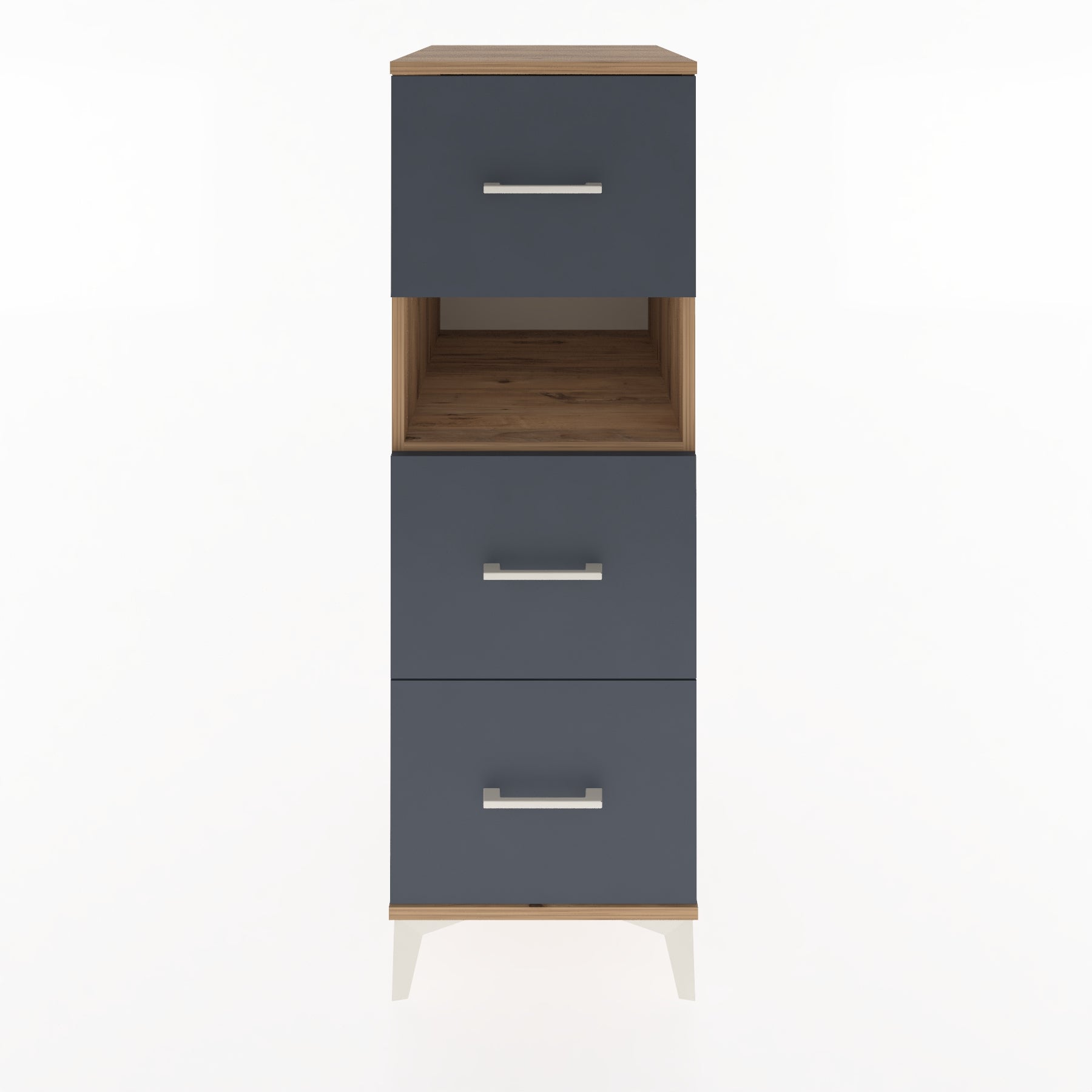 Woodntry Modular Cabinet Pine 44x59x122 cm with Drawers and Shelves CR40-3