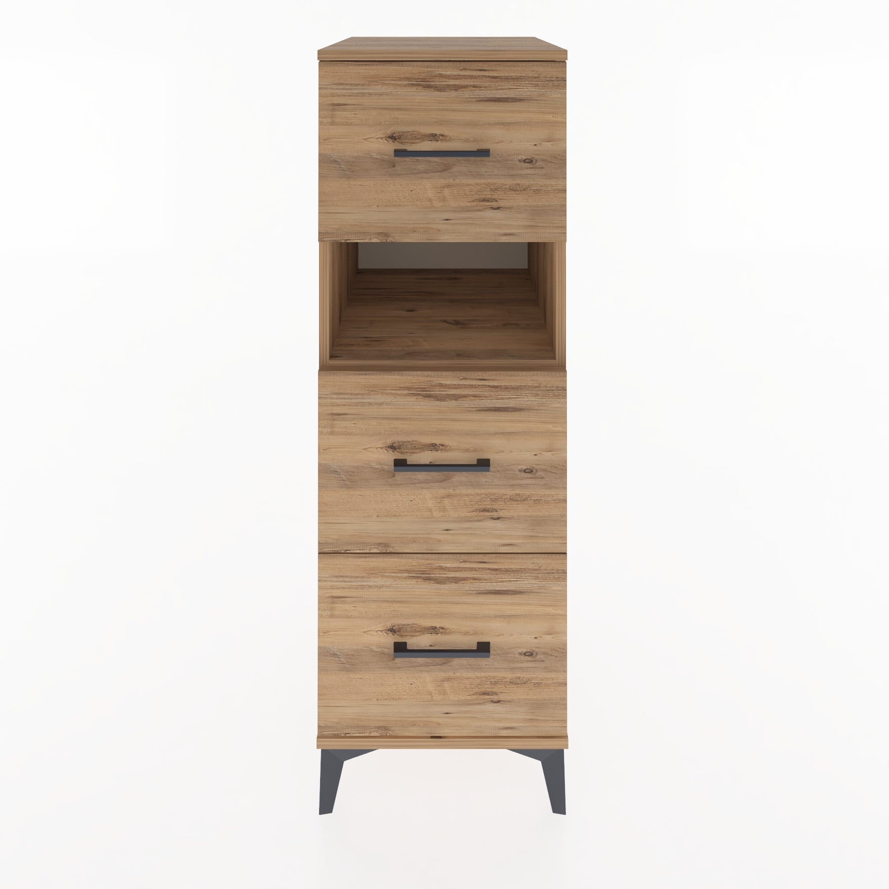 Woodntry Modular Cabinet Pine 44x59x122 cm with Drawers and Shelves CR40-3