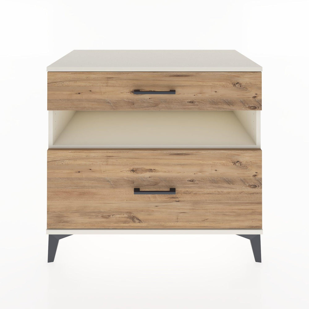 Woodntry Modüler Şifonyer Aytaşı 88x44x68 cm Çekmeceli ve Raflı CR41-1