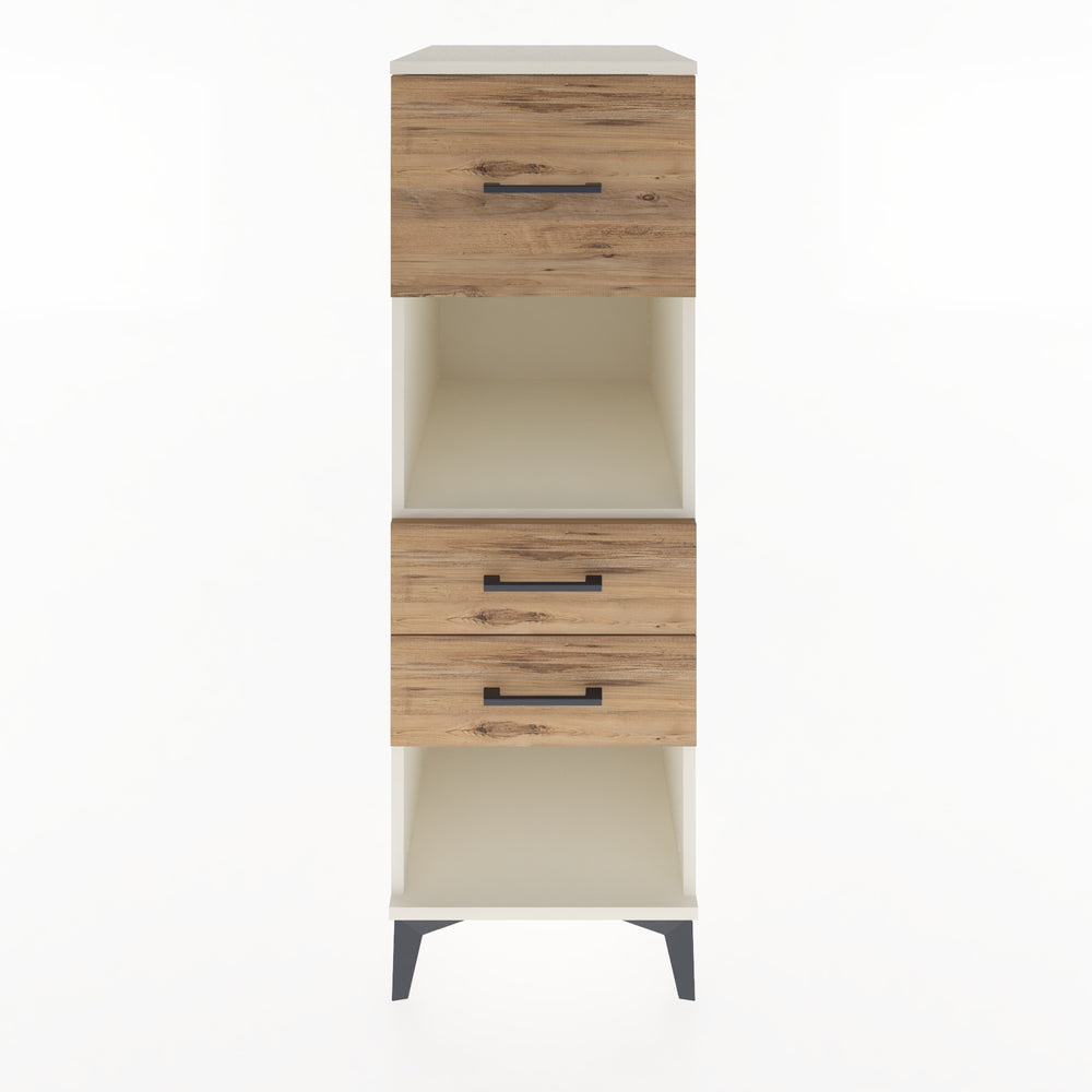Woodntry Modular Cabinet Moonstone 44x59x122 cm with Drawers and Shelves CR91-1