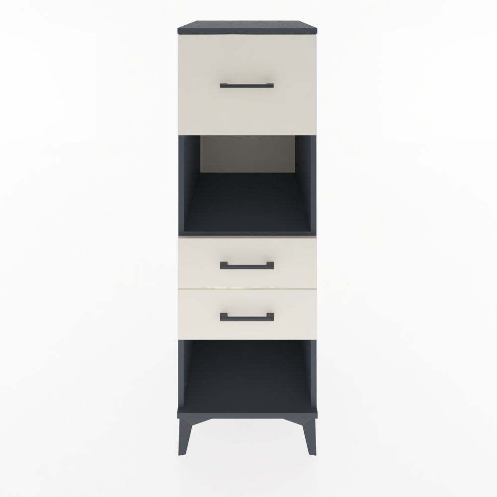 Woodntry Modular Cabinet Anthracite 44x59x122 cm with Drawers and Shelves CR91-2