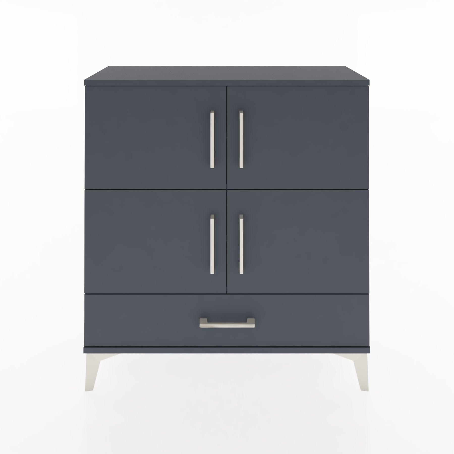Woodntry Modular Dresser Anthracite 88x30x84 cm with Cover and Drawer KC41-2