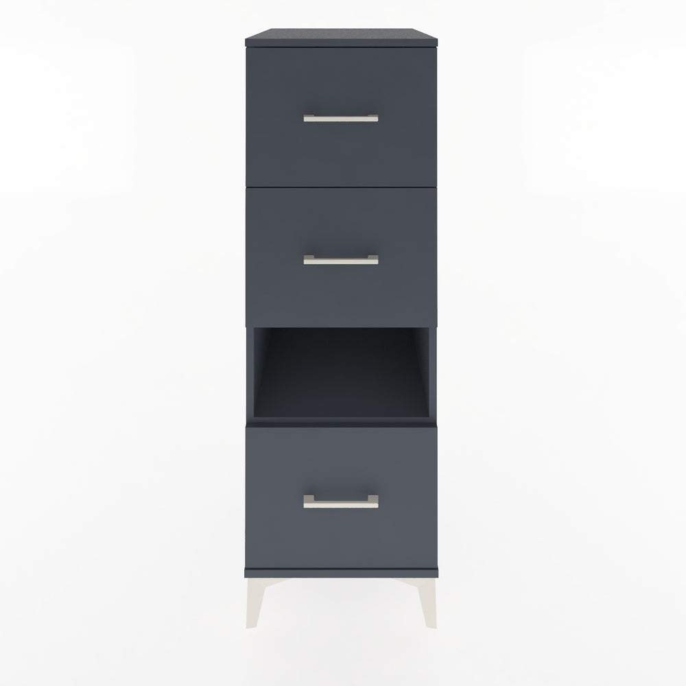 Woodntry Modular Cabinet Anthracite 44x59x122 cm with Drawers and Shelves CR41-2