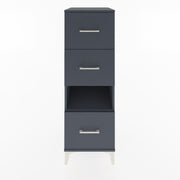 Woodntry Modular Cabinet Anthracite 44x59x122 cm with Drawers and Shelves CR41-2