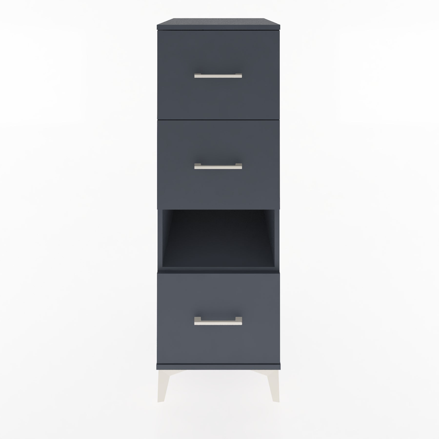 Woodntry Modular Cabinet Anthracite 44x59x122 cm with Drawers and Shelves CR41-2