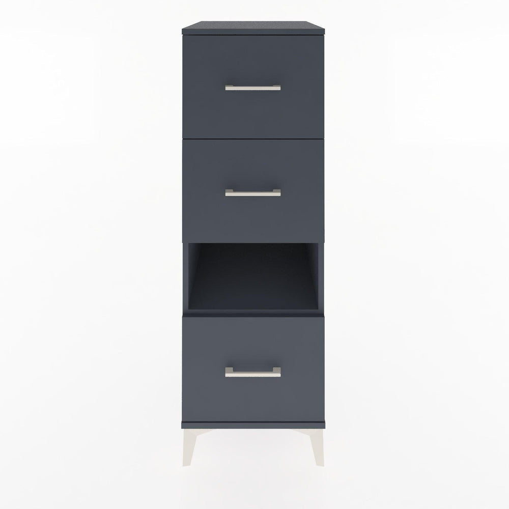 Woodntry Modular Cabinet Anthracite 44x30x122 cm with Drawers and Shelves CR41-2