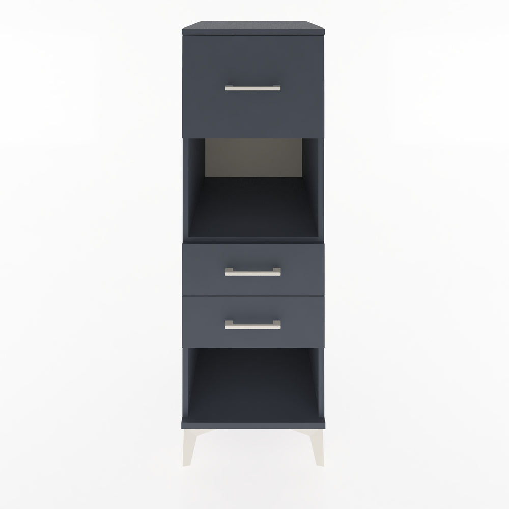 Woodntry Modular Cabinet Anthracite 44x59x122 cm with Drawers and Shelves CR91-2