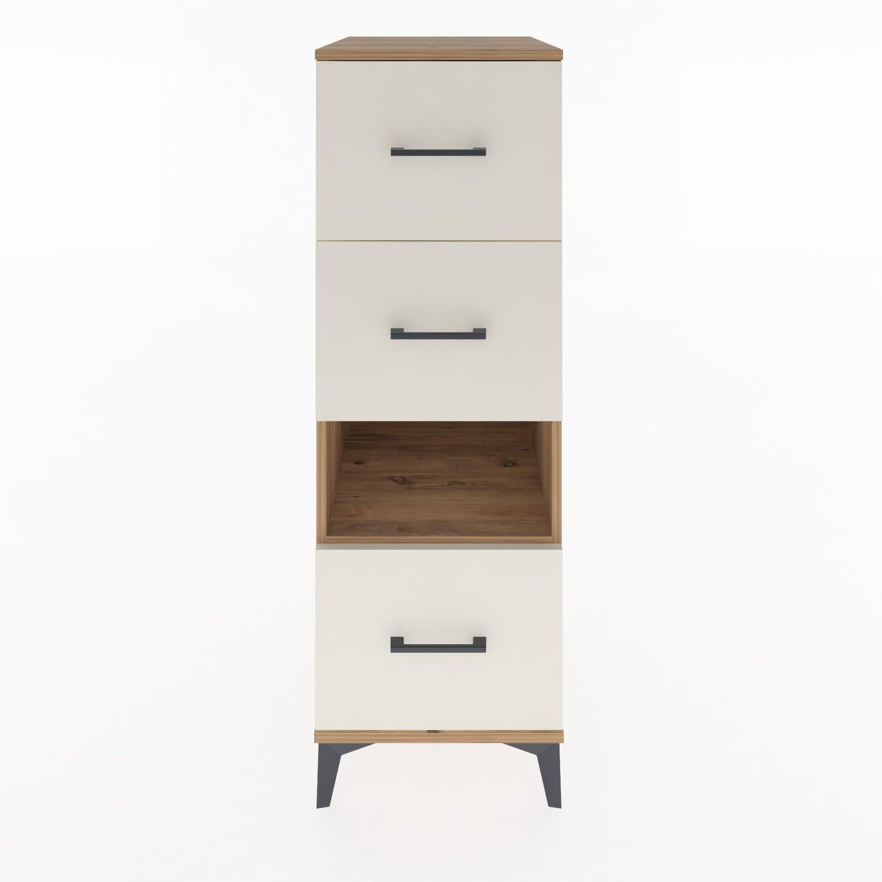 Woodntry Modular Cabinet Pine 44x30x122 cm with Drawers and Shelves CR41-3