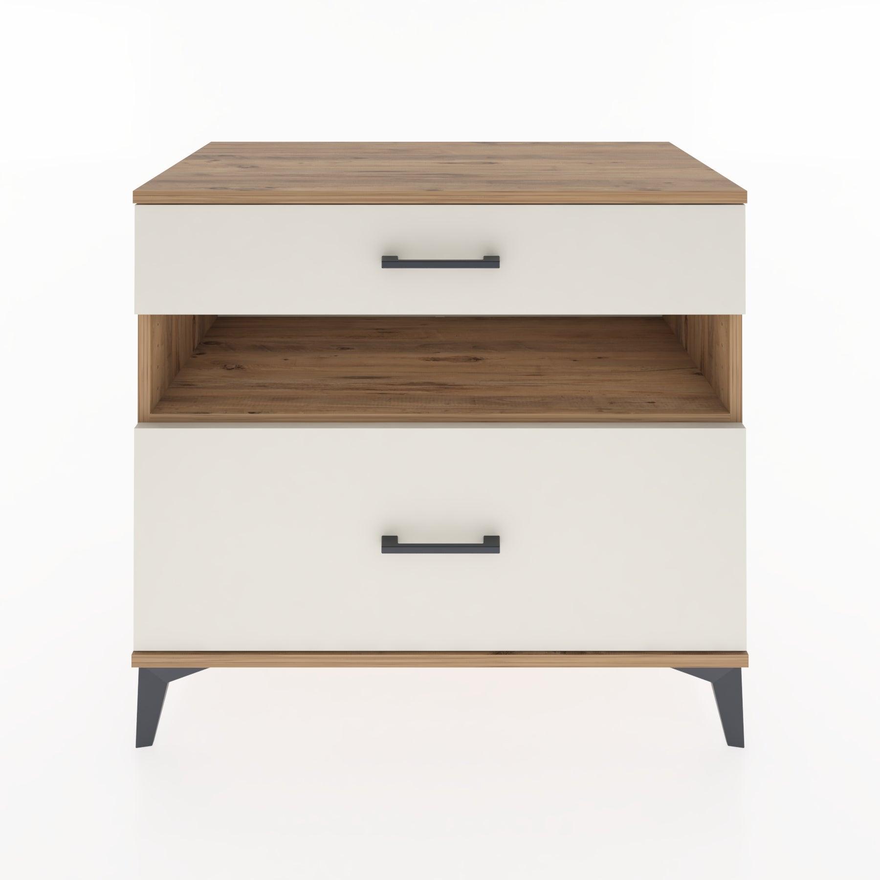 Woodntry Modüler Şifonyer Çam 88x44x68 cm Çekmeceli ve Raflı CR41-3