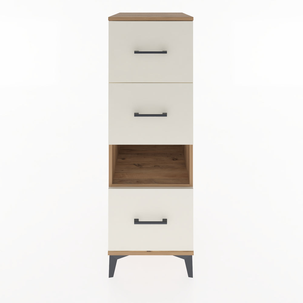 Woodntry Modular Cabinet Pine 44x59x122 cm with Drawers and Shelves CR41-3