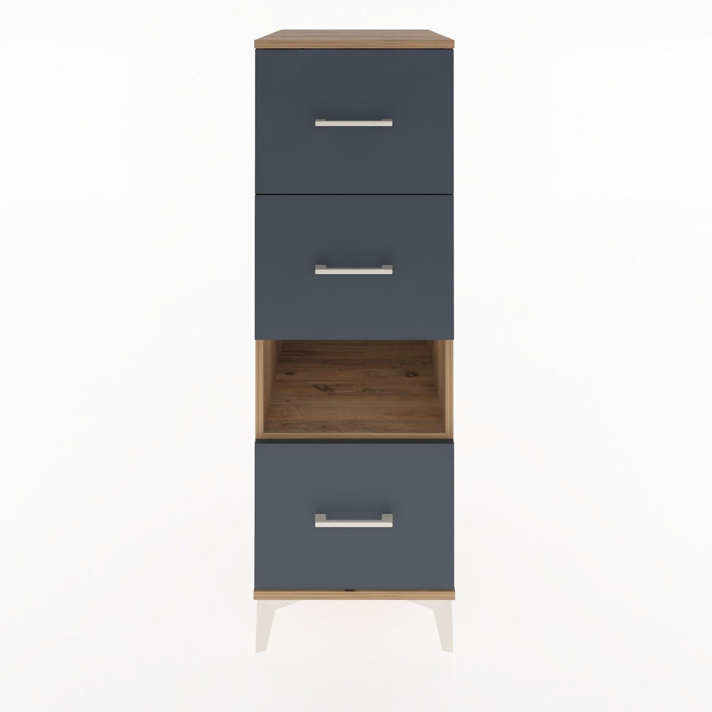 Woodntry Modular Cabinet Pine 44x30x122 cm with Drawers and Shelves CR41-3