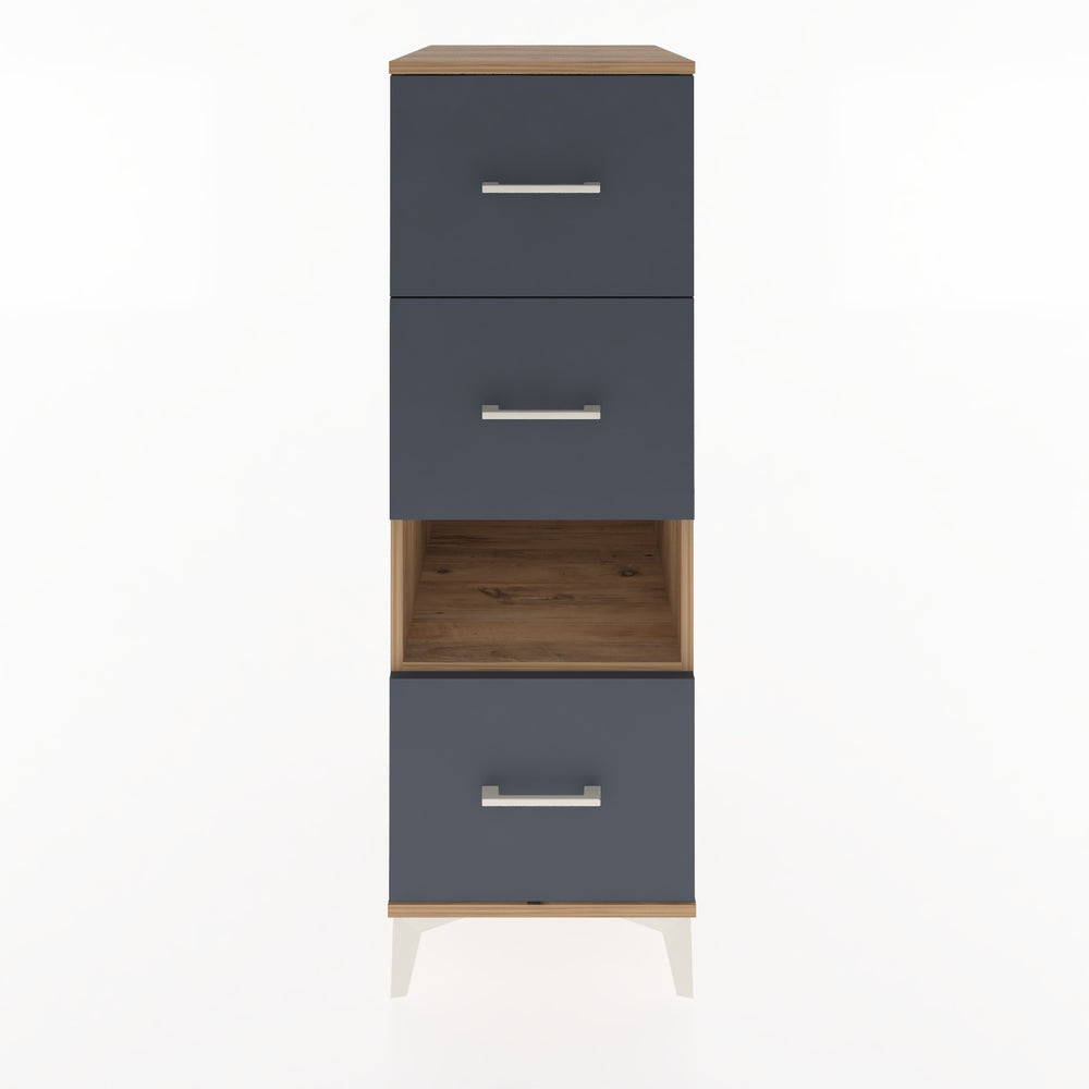 Woodntry Modular Cabinet Pine 44x59x122 cm with Drawers and Shelves CR41-3